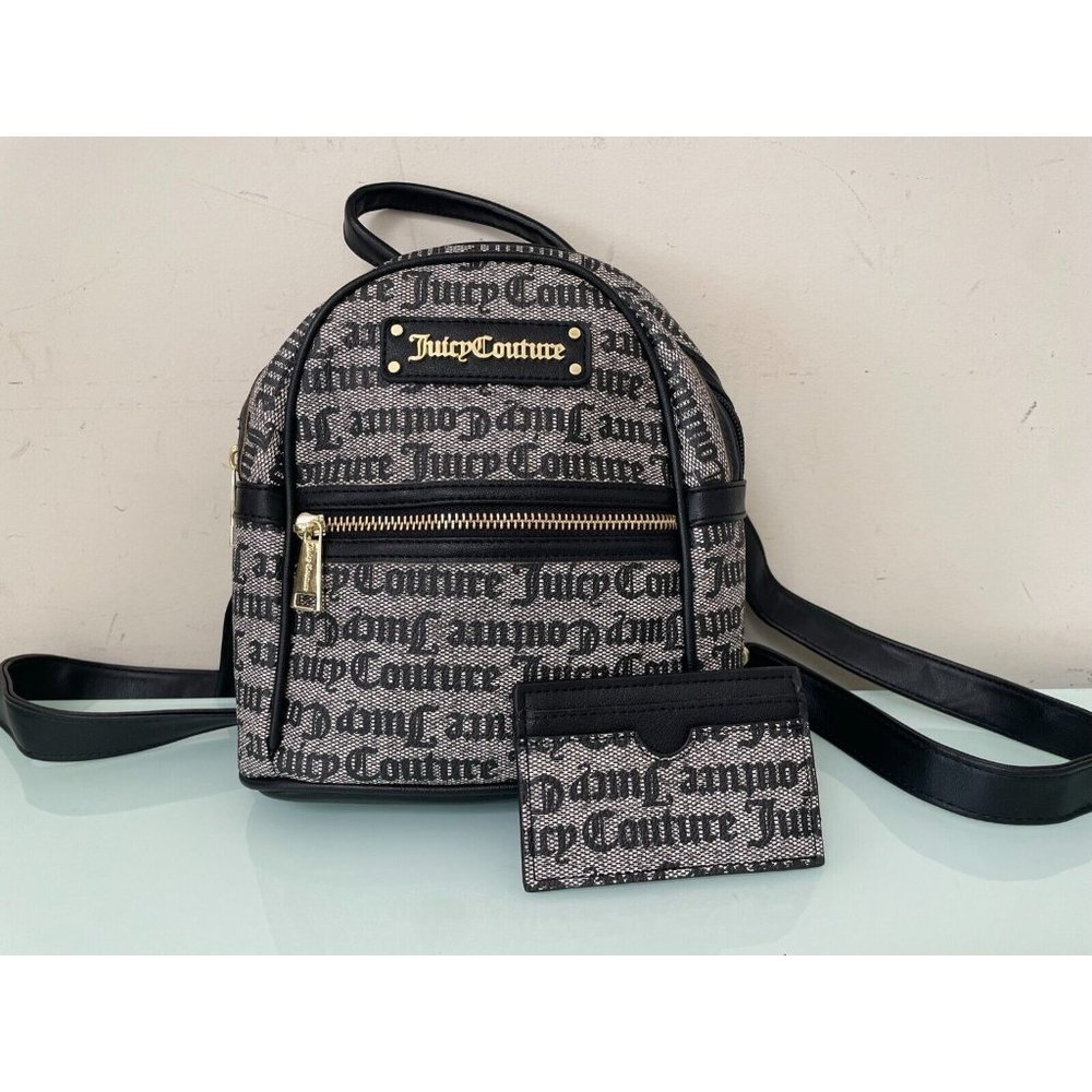Fab! New Juicy Couture Mini Backpack  Logo with Card Case Y2K